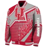 custom houston cougars star burst red varsity jacket best selling.webp