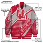 custom houston cougars star burst red varsity jacket best selling.webp