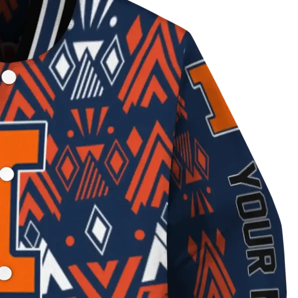 custom illinois fighting illini pyramid shapes blue varsity jacket premium grade.webp