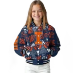 custom illinois fighting illini pyramid shapes blue varsity jacket best selling.webp