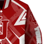 custom indiana hoosiers chevron angles red varsity jacket best selling.webp