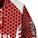 custom indiana hoosiers hexagon grid red varsity jacket best selling.webp