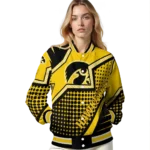 custom iowa hawkeyes star burst black varsity jacket best selling.webp