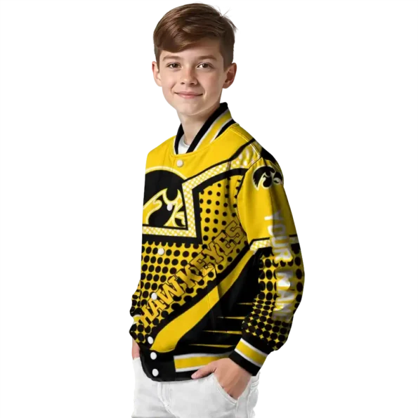 custom iowa hawkeyes star burst black varsity jacket trendy.webp
