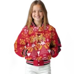 custom iowa state cyclones pyramid shapes red varsity jacket best selling.webp