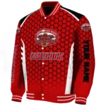 custom jacksonville state gamecocks hexagon grid red varsity jacket best selling.webp