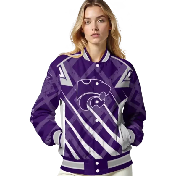 custom kansas state wildcats chevron angles purple varsity jacket latest model.webp