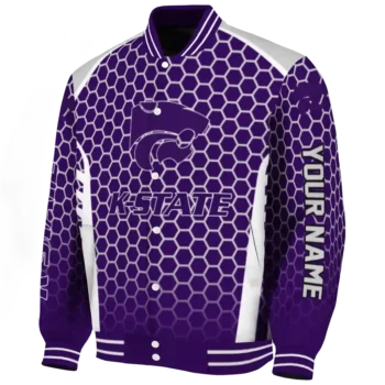 custom kansas state wildcats hexagon grid purple varsity jacket best selling.webp