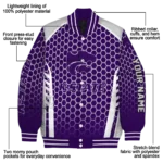custom kansas state wildcats hexagon grid purple varsity jacket best selling.webp
