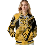 custom kennesaw state owls star burst gold varsity jacket best selling.webp