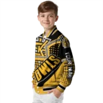 custom kennesaw state owls star burst gold varsity jacket best selling.webp