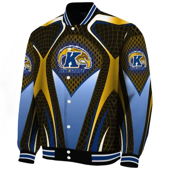 custom kent state golden flashes mesh chest gold black varsity jacket best selling