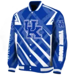 custom kentucky wildcats chevron angles blue varsity jacket best selling.webp