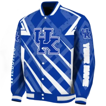 custom kentucky wildcats chevron angles blue varsity jacket best selling.webp