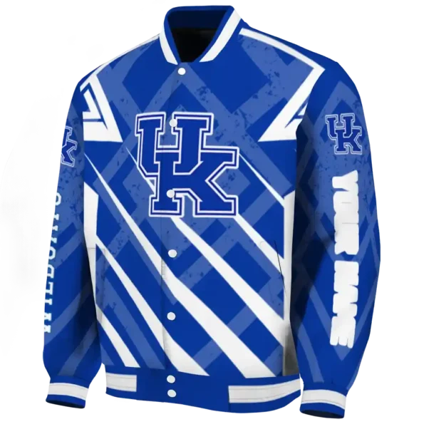 custom kentucky wildcats chevron angles blue varsity jacket best selling.webp