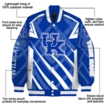 custom kentucky wildcats chevron angles blue varsity jacket best selling.webp