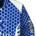 custom kentucky wildcats hexagon grid blue varsity jacket best selling.webp