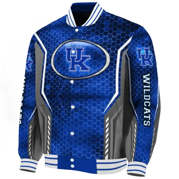 custom kentucky wildcats power plate blue varsity jacket best selling