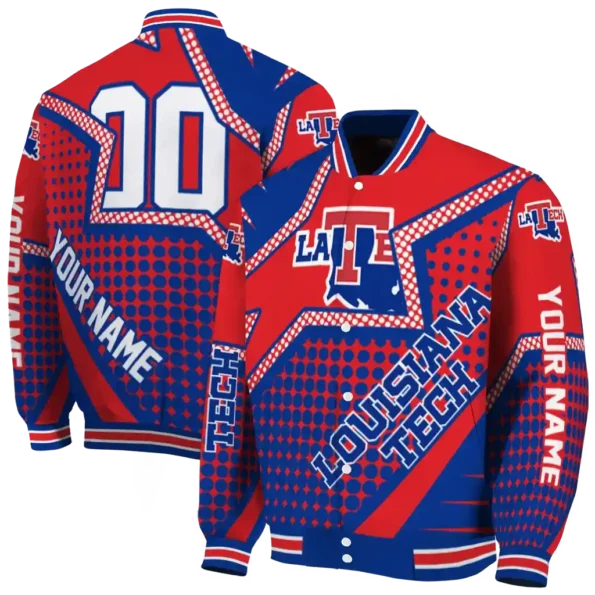 custom la tech star burst blue varsity jacket fashion forward.webp