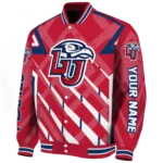 custom liberty flames chevron angles red varsity jacket best selling.webp