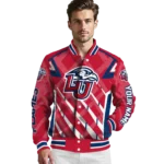 custom liberty flames chevron angles red varsity jacket best selling.webp