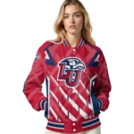 custom liberty flames chevron angles red varsity jacket best selling.webp