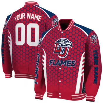 custom liberty flames hexagon grid red varsity jacket fashion forward.webp