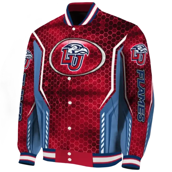 custom liberty flames power plate red varsity jacket best selling
