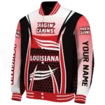 custom louisiana ragin cajuns mesh effect red black varsity jacket best selling.webp