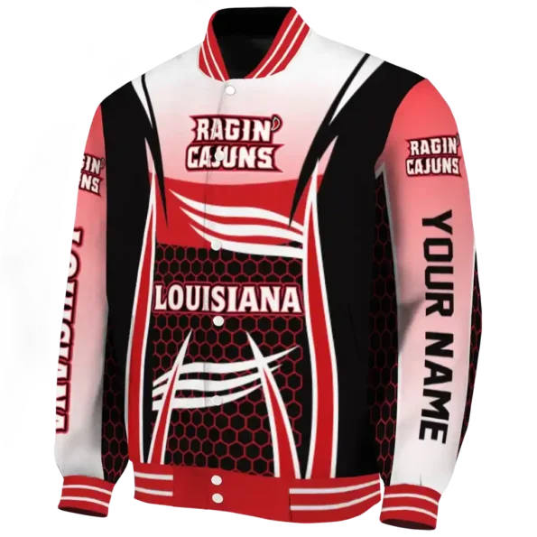 custom louisiana ragin cajuns mesh effect red black varsity jacket best selling.webp
