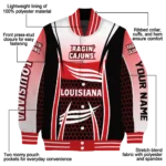custom louisiana ragin cajuns mesh effect red black varsity jacket best selling.webp