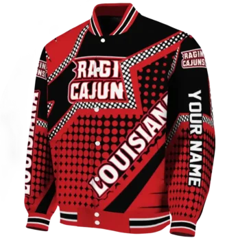 custom louisiana ragin cajuns star burst red varsity jacket best selling.webp