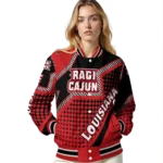 custom louisiana ragin cajuns star burst red varsity jacket best selling.webp