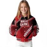 custom louisiana ragin cajuns star burst red varsity jacket best selling.webp