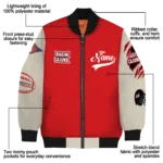 custom-louisiana-ragin-cajuns-wildcat-pawprint-red-nude-bomber-jacket-best-selling.webp