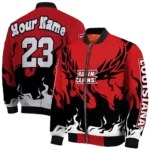 custom-louisiana-ragin-cajuns-winged-blaze-red-white-bomber-jacket-best-selling.webp
