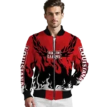 custom-louisiana-ragin-cajuns-winged-blaze-red-white-bomber-jacket-best-selling.webp