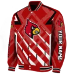 custom louisville cardinals chevron angles red varsity jacket best selling.webp