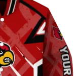 custom louisville cardinals chevron angles red varsity jacket best selling.webp