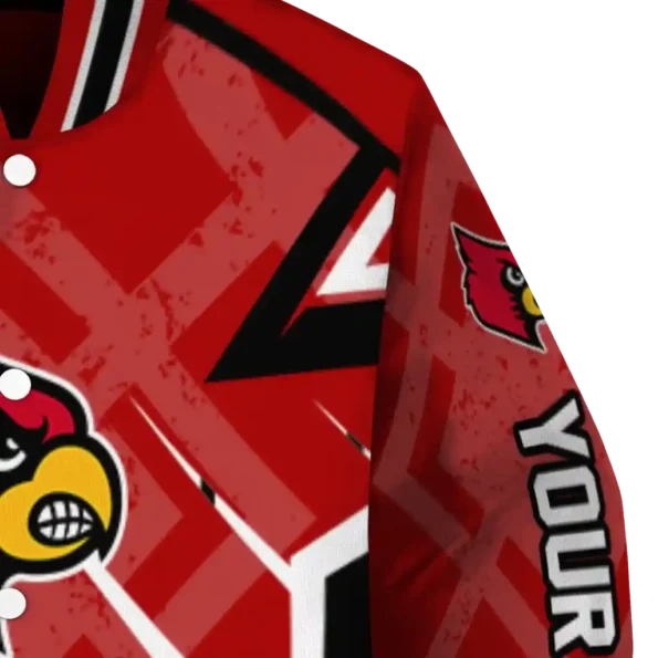 custom louisville cardinals chevron angles red varsity jacket premium grade.webp