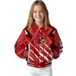 custom louisville cardinals chevron angles red varsity jacket best selling.webp