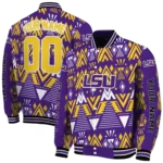 custom lsu tigers pyramid shapes purple varsity jacket best selling.webp