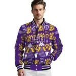 custom lsu tigers pyramid shapes purple varsity jacket best selling.webp