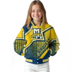 custom marquette golden eagles star burst blue varsity jacket best selling.webp