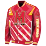 custom maryland terrapins chevron angles red varsity jacket best selling.webp