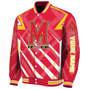 custom maryland terrapins chevron angles red varsity jacket best selling.webp
