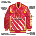 custom maryland terrapins chevron angles red varsity jacket best selling.webp