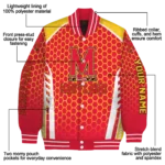 custom maryland terrapins hexagon grid red varsity jacket best selling.webp