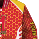 custom maryland terrapins hexagon grid red varsity jacket best selling.webp