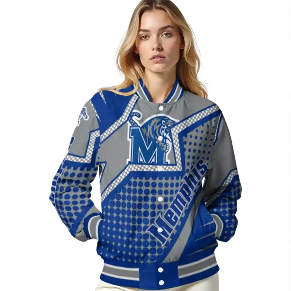 custom memphis tigers star burst blue varsity jacket latest model.webp